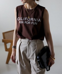 CALIFORNIAロゴノースリーブT