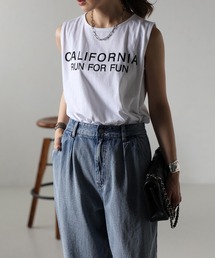 CALIFORNIAロゴノースリーブT