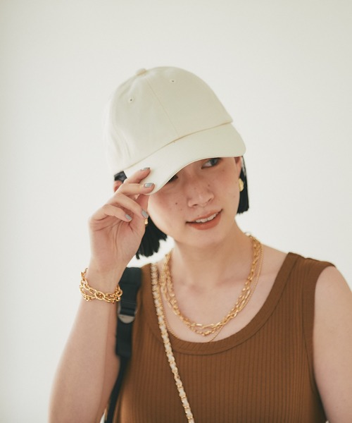 RIVE DROITE（リヴドロワ）の「キャップ（キャップ・レディース・ネイビー/アイボリー/チャコールグレー・FREE）」の4枚目の写真