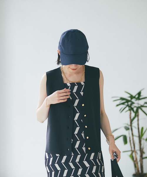 RIVE DROITE（リヴドロワ）の「キャップ（キャップ・レディース・ネイビー/アイボリー/チャコールグレー・FREE）」の15枚目の写真