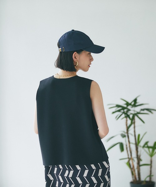 RIVE DROITE（リヴドロワ）の「キャップ（キャップ・レディース・ネイビー/アイボリー/チャコールグレー・FREE）」の16枚目の写真