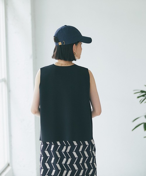 RIVE DROITE（リヴドロワ）の「キャップ（キャップ・レディース・ネイビー/アイボリー/チャコールグレー・FREE）」の17枚目の写真