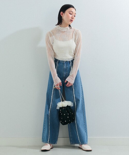 Ray BEAMS(レイビームス)の「Ray BEAMS / カットアウト ミュール(その他シューズ・レディース・ブラック/オフホワイト・23.0cm/23.5cm/24.0cm/24.5cm/25.0cm)」の3枚目の写真