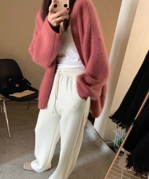 ROOPTOKYO(ループトウキョウ)の「オーバーシルエットカーディガン(カーディガン/ボレロ・レディース・ボルドー/ブラウン/ブラック・FREE)」の5枚目の写真