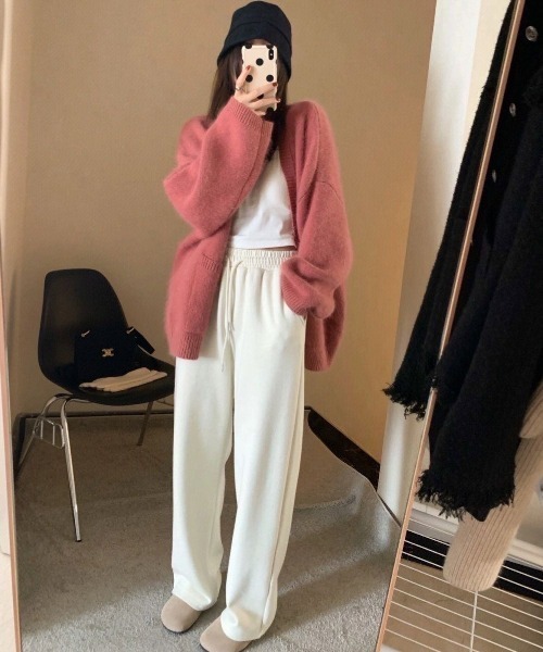 ROOPTOKYO(ループトウキョウ)の「オーバーシルエットカーディガン(カーディガン/ボレロ・レディース・ボルドー/ブラウン/ブラック・FREE)」の7枚目の写真