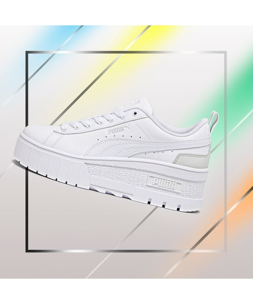 PUMA(プーマ)の「PUMA プーマ ウィメンズ メイズ ウェッジ スニーカー(スニーカー・レディース・ホワイト・25.0cm/25.5cm/26.0cm/23.5cm/24.0cm/24.5cm/23.0cm/22.0cm/22.5cm)」の18枚目の写真