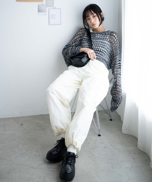 WEGO（ウィゴー）の「WEGO/ボリュームスニーカー（スニーカー・レディース・ホワイト/ブラック・MEDIUM/LARGE/X-LARGE）」の5枚目の写真