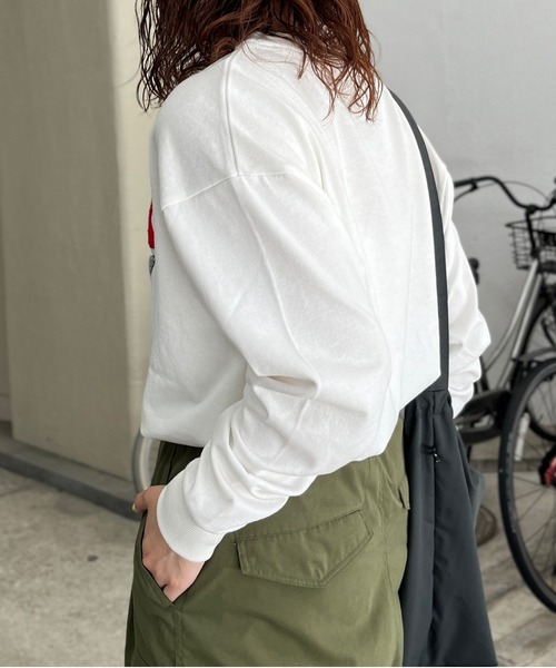 CPCM（シーピーシーエム）の「サメサガラ刺繍ロンT（Tシャツ/カットソー・メンズ・ブラック/ホワイト系その他/ホワイト・MEDIUM/LARGE）」の6枚目の写真