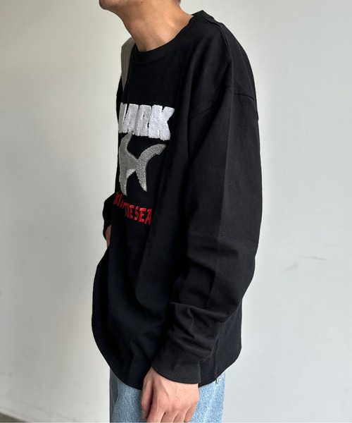 CPCM（シーピーシーエム）の「サメサガラ刺繍ロンT（Tシャツ/カットソー・メンズ・ブラック/ホワイト系その他/ホワイト・MEDIUM/LARGE）」の18枚目の写真
