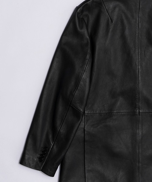 PRANK PROJECT(プランクプロジェクト)の「SHEEPレザーテーラードジャケット / SHEEP Leather Tailored Jacket(ライダースジャケット・レディース・ブラック・FREE)」の12枚目の写真