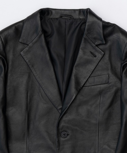 PRANK PROJECT(プランクプロジェクト)の「SHEEPレザーテーラードジャケット / SHEEP Leather Tailored Jacket(ライダースジャケット・レディース・ブラック・FREE)」の14枚目の写真