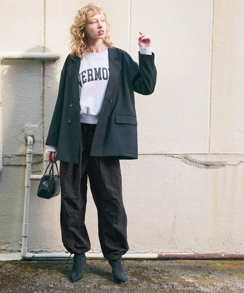 coca（coca）（コカ）の「＼新色追加／ナイロンパラシュートパンツ（カーゴパンツ・レディース・ブラック/カーキ/アイボリー・L/M）」の19枚目の写真