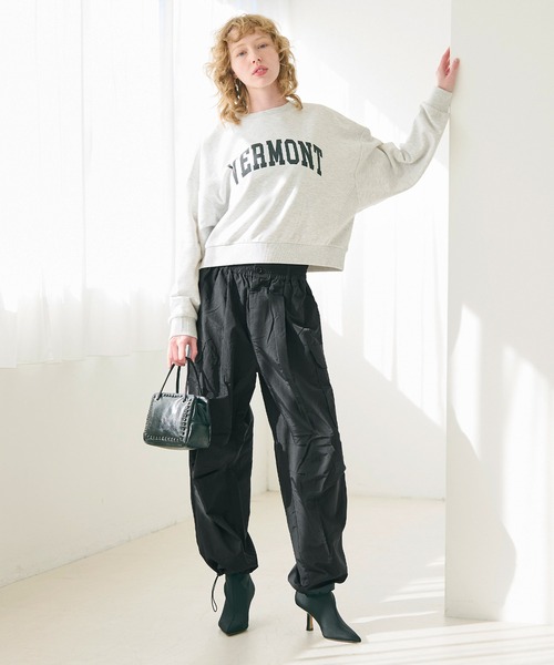 coca（coca）（コカ）の「＼新色追加／ナイロンパラシュートパンツ（カーゴパンツ・レディース・ブラック/カーキ/アイボリー・L/M）」の21枚目の写真