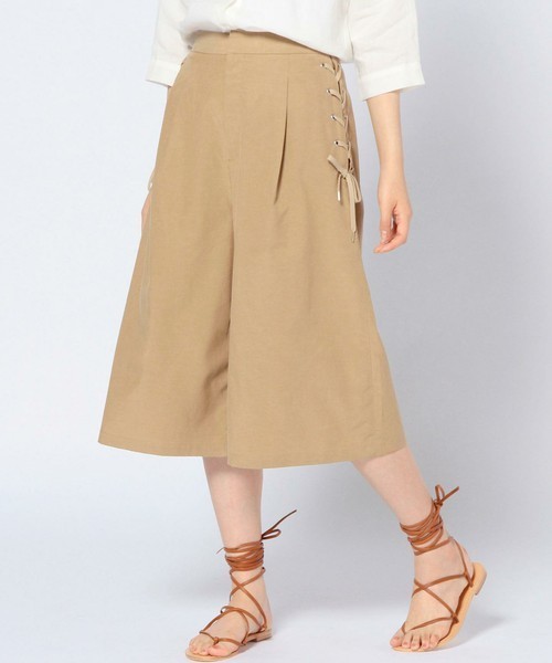 Another Edition（アナザーエディション）の「レースアップガウチョパンツ/AEBC LACE UP GAUCHO◆（その他パンツ・レディース・ベージュ/オリーブ/ネイビー・SMALL/MEDIUM）」の16枚目の写真