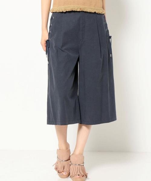 Another Edition（アナザーエディション）の「レースアップガウチョパンツ/AEBC LACE UP GAUCHO◆（その他パンツ・レディース・ベージュ/オリーブ/ネイビー・SMALL/MEDIUM）」の3枚目の写真