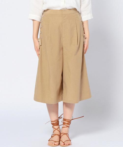 Another Edition（アナザーエディション）の「レースアップガウチョパンツ/AEBC LACE UP GAUCHO◆（その他パンツ・レディース・ベージュ/オリーブ/ネイビー・SMALL/MEDIUM）」の10枚目の写真