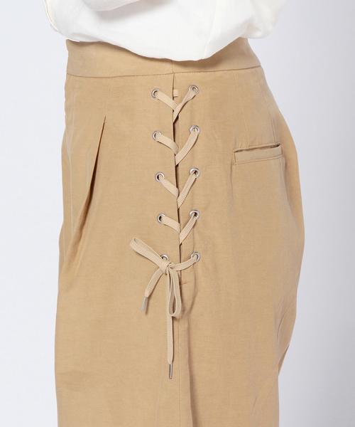 Another Edition（アナザーエディション）の「レースアップガウチョパンツ/AEBC LACE UP GAUCHO◆（その他パンツ・レディース・ベージュ/オリーブ/ネイビー・SMALL/MEDIUM）」の4枚目の写真