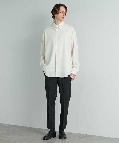 UNITED TOKYO（ユナイテッドトウキョウ）の「60/2 スーピマコットンロングスリーブシャツ（シャツ/ブラウス・メンズ・ブラウン/オフホワイト/ダークグレー・2/1）」の7枚目の写真