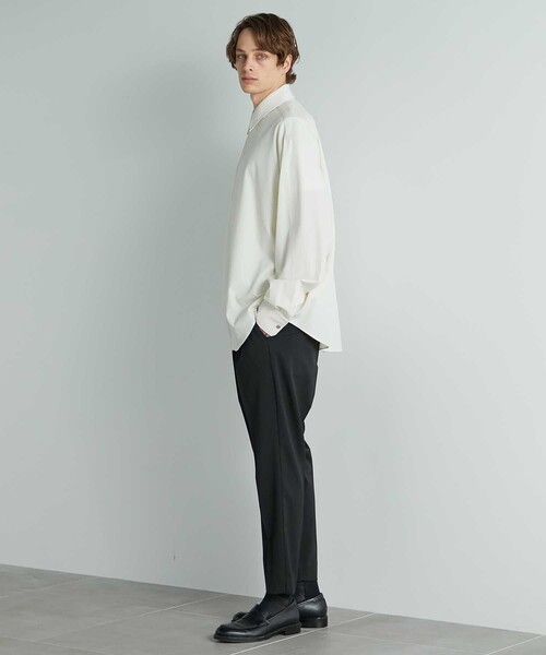 UNITED TOKYO（ユナイテッドトウキョウ）の「60/2 スーピマコットンロングスリーブシャツ（シャツ/ブラウス・メンズ・ブラウン/オフホワイト/ダークグレー・2/1）」の8枚目の写真