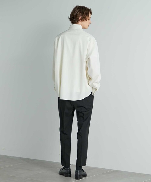 UNITED TOKYO（ユナイテッドトウキョウ）の「60/2 スーピマコットンロングスリーブシャツ（シャツ/ブラウス・メンズ・ブラウン/オフホワイト/ダークグレー・2/1）」の9枚目の写真