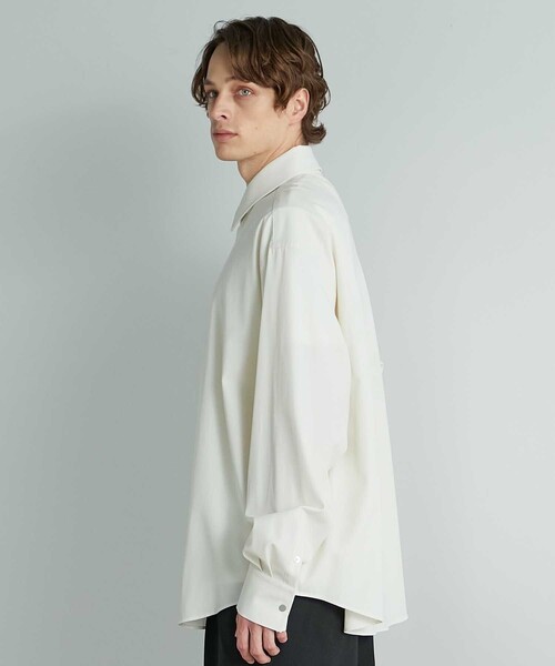 UNITED TOKYO（ユナイテッドトウキョウ）の「60/2 スーピマコットンロングスリーブシャツ（シャツ/ブラウス・メンズ・ブラウン/オフホワイト/ダークグレー・2/1）」の13枚目の写真