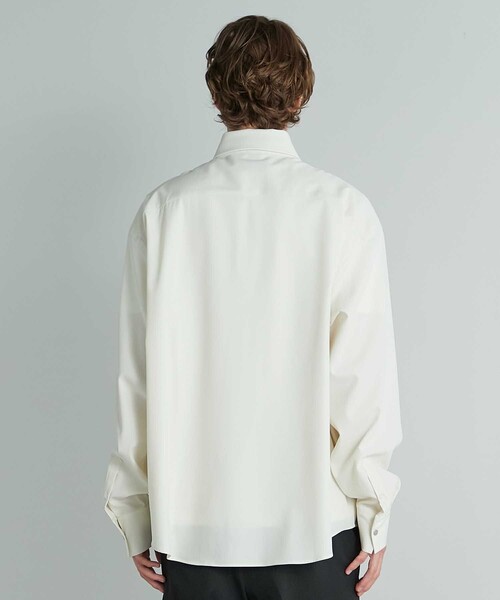 UNITED TOKYO（ユナイテッドトウキョウ）の「60/2 スーピマコットンロングスリーブシャツ（シャツ/ブラウス・メンズ・ブラウン/オフホワイト/ダークグレー・2/1）」の14枚目の写真