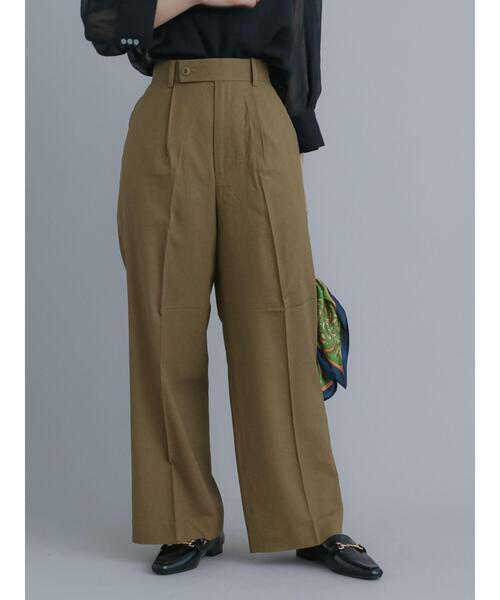 Te chichi（テチチ）の「リネン混ワイドパンツ（その他パンツ・レディース・ベージュ/ブラック/ブラウン・F）」の3枚目の写真