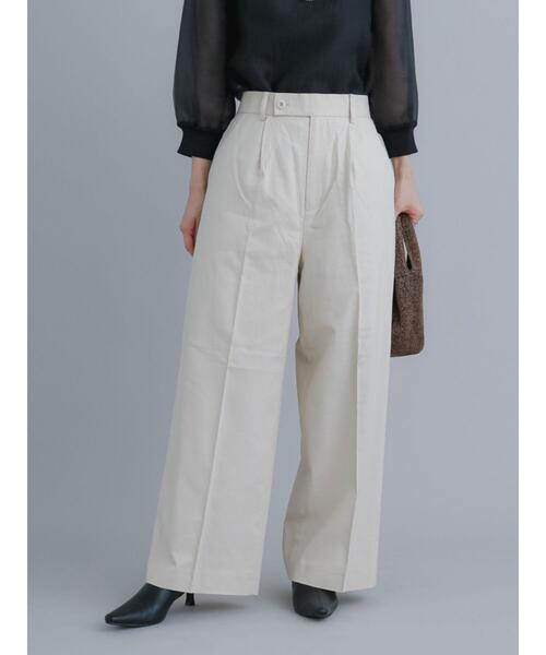 Te chichi（テチチ）の「リネン混ワイドパンツ（その他パンツ・レディース・ベージュ/ブラック/ブラウン・F）」の8枚目の写真