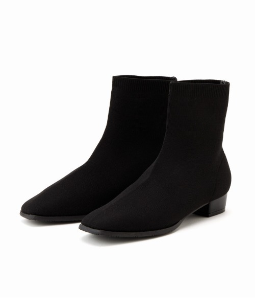 CONTROL FREAK / CTFK（コントロールフリーク）の「CONTROL FREAK(コントロールフリーク)ニットショートブーツ（ブーツ・レディース・ブラック/ベージュ・LARGE/MEDIUM）」の10枚目の写真