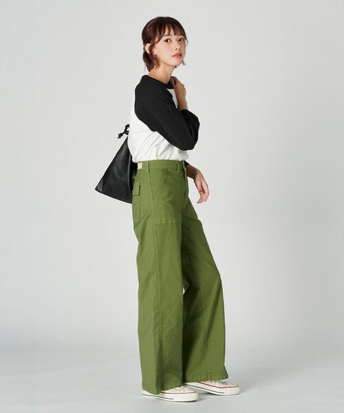 SOMETHING(サムシング)の「SOMETHING(サムシング)【レディース】ベイカーパンツ(その他パンツ・レディース・オリーブ・XS/M/S)」の20枚目の写真