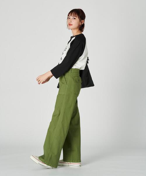 SOMETHING(サムシング)の「SOMETHING(サムシング)【レディース】ベイカーパンツ(その他パンツ・レディース・オリーブ・XS/M/S)」の22枚目の写真