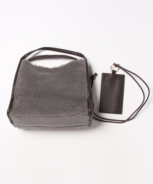 【セール】【cooco】ポーチ付ボアトートバッグ(836317)（トートバッグ）｜COOCO（クーコ）