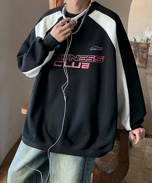 Ressaca（レサーカ）の「ゲームシャツ レーシングデザインロゴプリントスウェットトレーナー プルオーバー（スウェット・メンズ・ブラウン/グレー/ブラック・M/L/XL）」の20枚目の写真