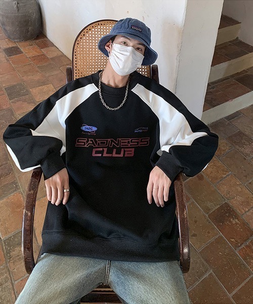 Ressaca（レサーカ）の「ゲームシャツ レーシングデザインロゴプリントスウェットトレーナー プルオーバー（スウェット・メンズ・ブラウン/グレー/ブラック・M/L/XL）」の15枚目の写真