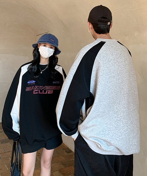 Ressaca（レサーカ）の「ゲームシャツ レーシングデザインロゴプリントスウェットトレーナー プルオーバー（スウェット・メンズ・ブラウン/グレー/ブラック・M/L/XL）」の7枚目の写真