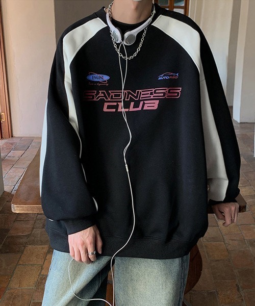 Ressaca（レサーカ）の「ゲームシャツ レーシングデザインロゴプリントスウェットトレーナー プルオーバー（スウェット・メンズ・ブラウン/グレー/ブラック・M/L/XL）」の17枚目の写真