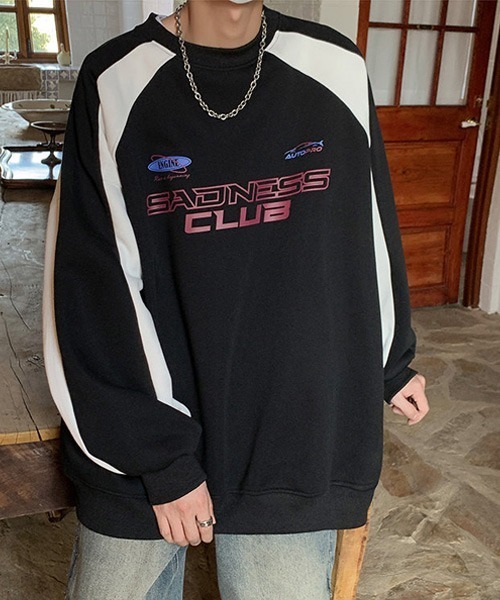 Ressaca（レサーカ）の「ゲームシャツ レーシングデザインロゴプリントスウェットトレーナー プルオーバー（スウェット・メンズ・ブラウン/グレー/ブラック・M/L/XL）」の19枚目の写真