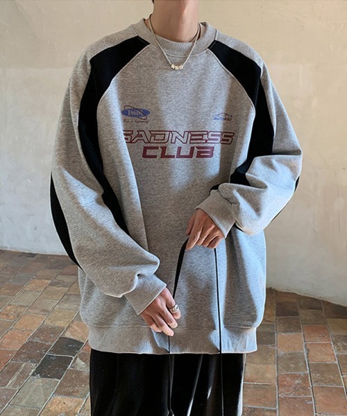 Ressaca（レサーカ）の「ゲームシャツ レーシングデザインロゴプリントスウェットトレーナー プルオーバー（スウェット・メンズ・ブラウン/グレー/ブラック・M/L/XL）」の13枚目の写真