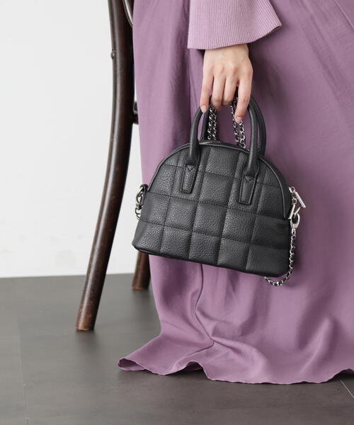 FREE'S MART(フリーズマート)の「◇ボストンチェーンショルダー(ショルダーバッグ・レディース・ブラック/ホワイト/シルバー・フリ-)」の19枚目の写真