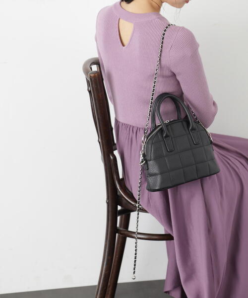 FREE'S MART(フリーズマート)の「◇ボストンチェーンショルダー(ショルダーバッグ・レディース・ブラック/ホワイト/シルバー・フリ-)」の20枚目の写真