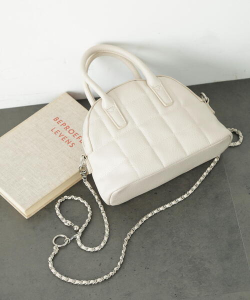 FREE'S MART(フリーズマート)の「◇ボストンチェーンショルダー(ショルダーバッグ・レディース・ブラック/ホワイト/シルバー・フリ-)」の21枚目の写真