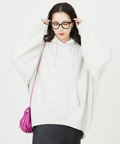 FREAK'S STORE(フリークスストア)の「限定展開 ヘビーウェイトパーカー(パーカー・レディース・グレー/ブラック/ライトグレー/マスタード/ブルー/ピンク/ナチュラル/グリーン/サックスブルー/その他15/その他9/オレンジ・フリ-)」の3枚目の写真