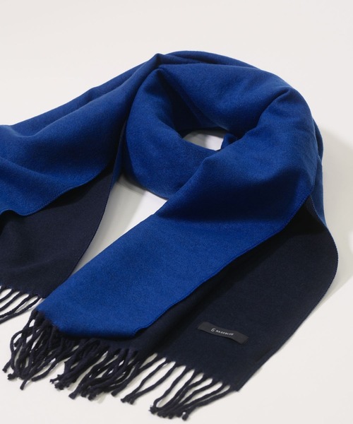 RAGEBLUE(レイジブルー)の「リバーシブル/カシミヤタッチマフラー(マフラー・メンズ・グレー/ネイビー・FREE)」の3枚目の写真