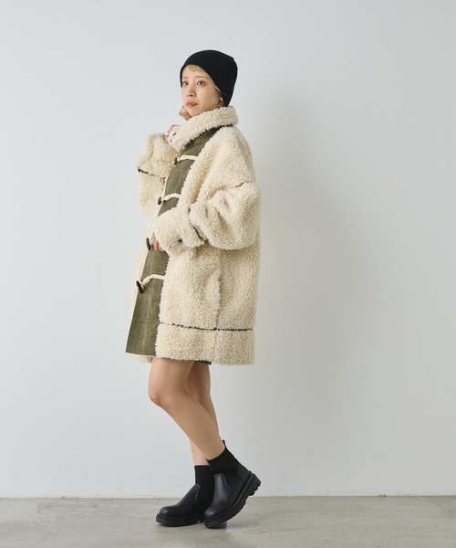 CIAOPANIC（チャオパニック）の「厚底ショート丈ソックスブーツ（ブーツ・レディース・ホワイト/ブラック・36/39/35/37/38/40）」の15枚目の写真