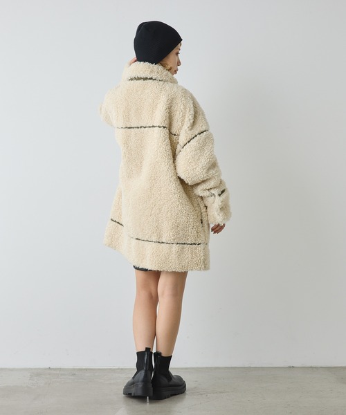 CIAOPANIC（チャオパニック）の「厚底ショート丈ソックスブーツ（ブーツ・レディース・ホワイト/ブラック・36/39/35/37/38/40）」の17枚目の写真