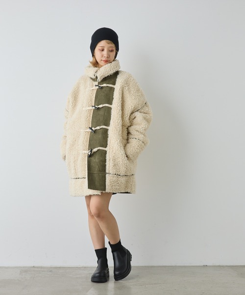 CIAOPANIC（チャオパニック）の「厚底ショート丈ソックスブーツ（ブーツ・レディース・ホワイト/ブラック・36/39/35/37/38/40）」の14枚目の写真