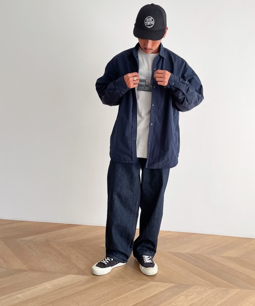 CANAL JEAN（キャナルジーン）の「1975 TOKYO　Foot転写ロングTシャツ（Tシャツ/カットソー・レディース・グレー/スミクロ・MEDIUM/LARGE）」の14枚目の写真