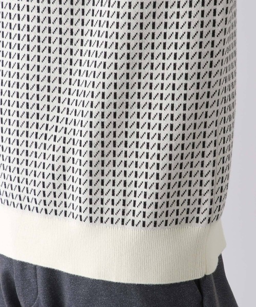 GLOBAL WORK（グローバルワーク）の「メルティクルーネック柄プルオーバー/Ｍ/704858（ニット/セーター・メンズ・ブラック/オフホワイト・X-LARGE/LARGE/SMALL/MEDIUM）」の15枚目の写真