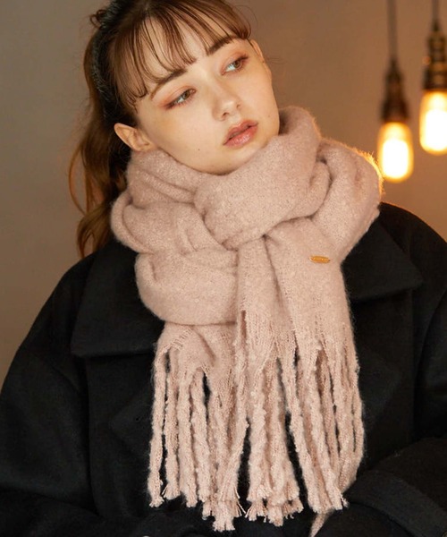 archives(アルシーヴ)の「無地ストール(ストール/ショール・レディース・ピンク/モカ/アイボリー/グレー・FREE)」の1枚目の写真