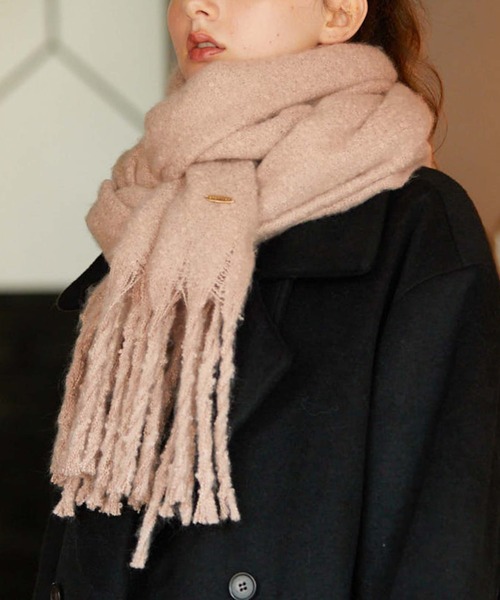 archives(アルシーヴ)の「無地ストール(ストール/ショール・レディース・ピンク/モカ/アイボリー/グレー・FREE)」の5枚目の写真